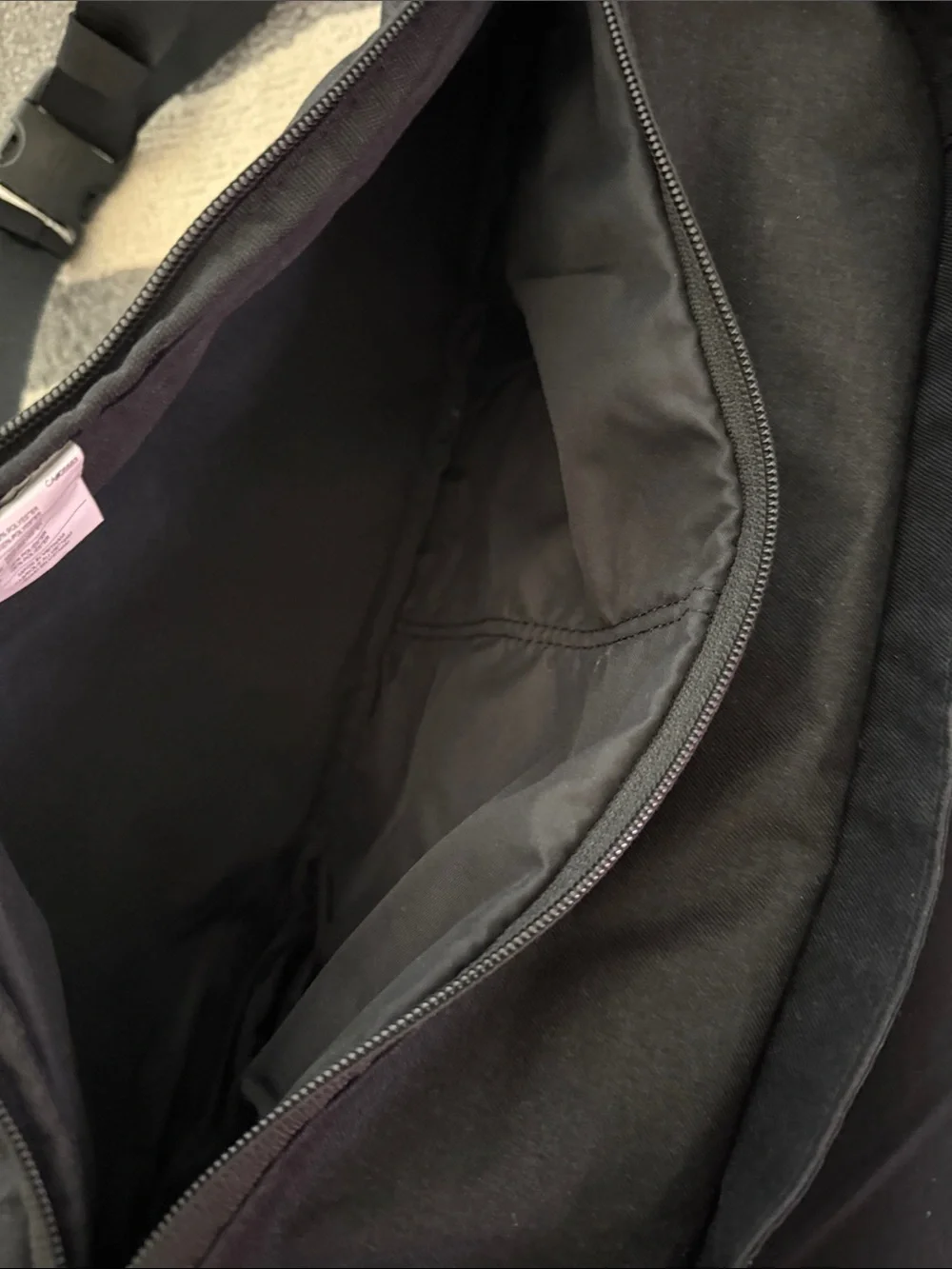 Nike Black Waist Sling Bag with Subtle Logo